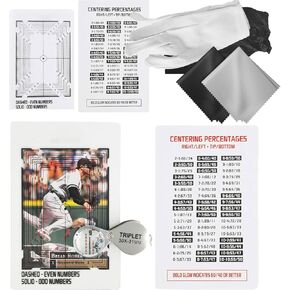 Card Centering Grading Tool, Sports Trading Cards Measuring Tools, Sports Cards Grading Kit.