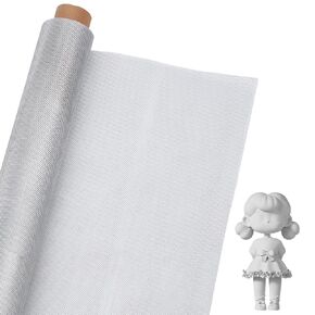 OLYCRAFT Wire Mesh Roll 15.8 Inch by 16.4 Feet Aluminum Sculpting Wire Meshes for Sculpting Clay Craft 0.5mm Thick Metal Mesh Sheet Sculpting Meshes Screen for Arts and Craft