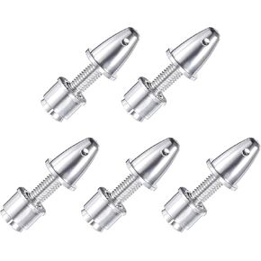 MECCANIXITY RC Plane Airplane Spinners Propeller Adapter, 4mm Aperture and 6mm Output Axle Propeller Adapter Saver for Shaft Brushless Motor Speed Controllers, Pack of 5