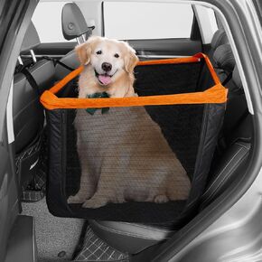 Dog Car Seat for Large Dogs Pet Cat Booster Seat for Small Medium Hard Bottom Back Seat Extender for Dogs with Soft Removable Blanket Waterproof Dog Hammock for Bed Mattress for Car SUV Truck