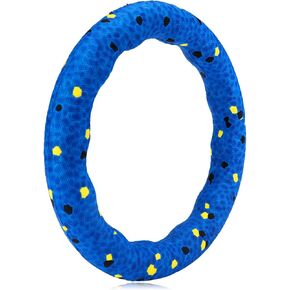 Mity Rain Floating Dog Toys-TPU Water Pool Toy Toy مع حبل للحيوانات الأليفة الصغيرة المتوسطة الكبيرة ، وموظفة متوسطة غير قابلة للتدمير ، ألعاب مضغ الكلب التفاعلي للتدريب الصيفي في الهواء الطلق (أصفر)