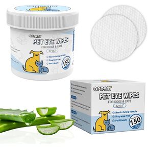 Eyes Wipes for Dogs - Dog Eye Wipes Tear Stain Remover,Pet Eyes Wipes for Dogs & Cats (3.2 XXXL)