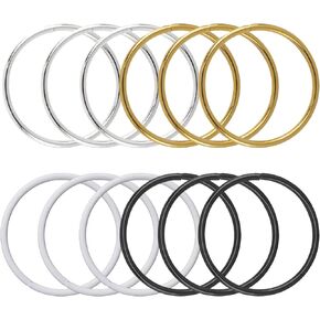 Framendino ، 12 Pack 2 "Macrame Rings Hoops Metal Dream Catcher Ring Hoop for DIY Crafts 4 Colors