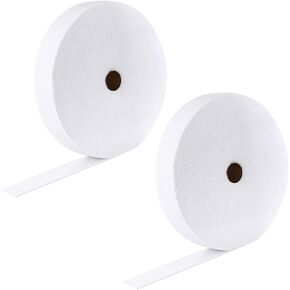 3 Rolls Jelly Roll Batting Strips for Rugs 2 1/4 in Cotton Blend Batting on a Roll Total 150 Yards Quilt Batting by a Roll Batting for Upholstery Cotton Rolls for Jelly Roll Throw Rug