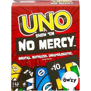 Mattel Uno ، Show ‘em no Mercy | بطاقة اللعبة ، الأطفال ، البالغين ، ليلة العائلة ، 2-10 لاعبين | الشخصيات الأيقونية ، واللعب الجذاب ، وتطوير الاستراتيجيات والمهارات حزمة