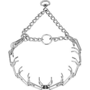 Herm. Sprenger Ultra-Plus Prong Dog Training Collar with Quick Release Snap and Swivel, Anti Pull Training Pinch Collar, Steel Chrome Plated (3.0 mm x 18" Neck Size; 23" Chain Length)
