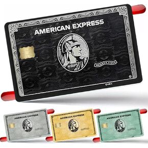 ملصقات البطاقات ، Skin American Express for Credit Debit Key Card 4pcs التي تغطي تخصيص بطاقة البنك | قابلة للإزالة ، لا توجد فقاعة ، ضئيلة ، غطاء بطاقة مقاومة للماء