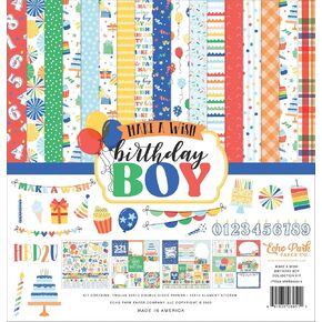 Echo Park Paper Make A Wish Birthday Boy Collection Kit