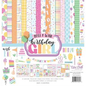 Echo Park Paper Make A Wish Birthday Girl Collection Kit
