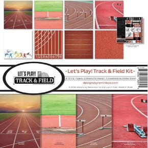 Reminisce Let's Play! Track and Field Scrapbook Collection Kit