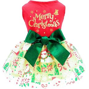 Birthday Dog Dress, Princess Dog Dress Tulle Puppy Skirt Doggie Birthday Outfit Pink Clothes for Small Dogs, Cat Pet Apparel (Small, Birthday)
