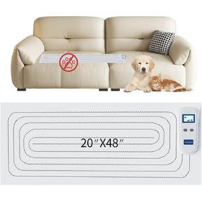 Indoor cat Deterrent Pad,scat mat for Cats,3 Training Modes,Suitable for cat and Dog safetyPet Shock Pads,Dog Feces pad,Prevents Cats from Jumping onto Kitchen countertops, Sofas, and beds (20"x48")