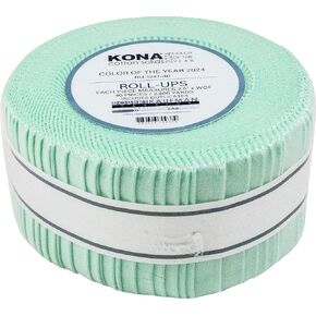 Kona Cotton Solids Color of the Year 2024 Julep Roll Up 40 2.5 بوصة شرائط روبرت كوفمان RU-1247-40