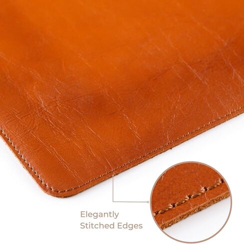 Leather Desk Mat - Executive Real Leather Desk Pad - Genuine Leather Office Desktop mat - Large (18 3/4" X 35 3/4") | Non-Slip Leather Desk Blotter in Saudi Arabia