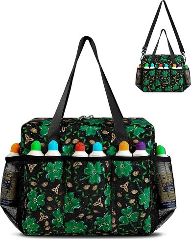 Bingo Bag with Pockets for Daubers Dabbers Dobbers Dotters Casino Bingo Game Accessories for Adults Seniors Black in Saudi Arabia