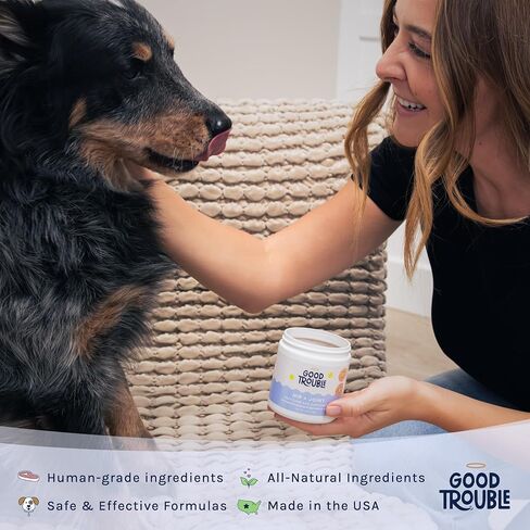 Good Trouble Pets Hip & Joint Supplement for Dogs - Bacon & Chicken Flavor, 30 Chews - Enhance Joint Health & Mobility for Your Canine Companion in Saudi Arabia