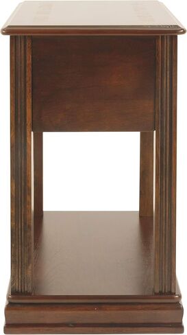 Signature Design by Ashley Breegin New Traditional Wooden Chair Side End Table, Brown in Saudi Arabia