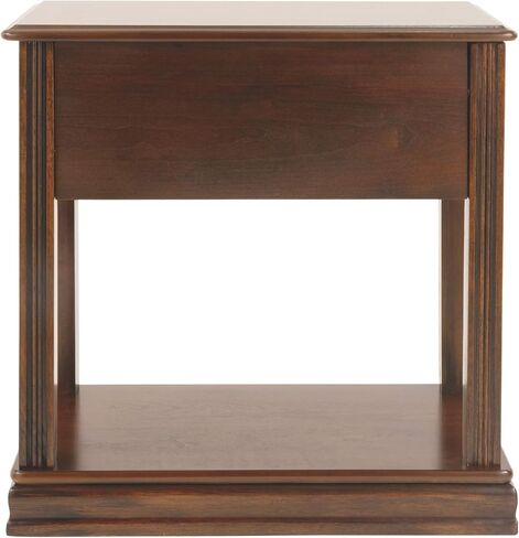 Signature Design by Ashley Breegin New Traditional Wooden Chair Side End Table, Brown in Saudi Arabia