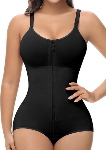 SHAPSHE Fajas Colombianas Moldeadoras Body Shaper Post Surgery Compression Garment Shapewear Tummy Control with Zipper in Kuwait