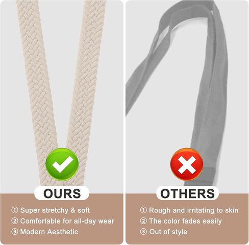Fishent Stretchy Thin Lanyards for Keys ID Badges, Cute Long Teacher Neck Key Lanyard Keychains for Women Men Wallet Phone(Starlight) in Saudi Arabia
