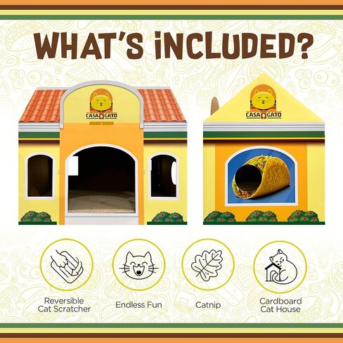 Mochi's Dim Sum Palace Collapsible Cat House Tent – Space-Saver Pop-Up Design, Fun Restaurant Theme, Pet Playhouse with Catnip-Filled Dangle Toy - Great for Endless Feline Play & Cozy Catnaps in Saudi Arabia
