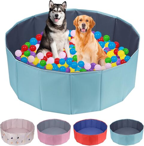 Foldable Ball Pit, Foldable Ball Pit for Dogs, Ball Pit for Dogs, Dog Ball Pit for All Types of Dogs, Portable and Foldable Kids Ball Pit, Suitable for Indoor and Outdoor (Without Toy Ball) in Saudi Arabia