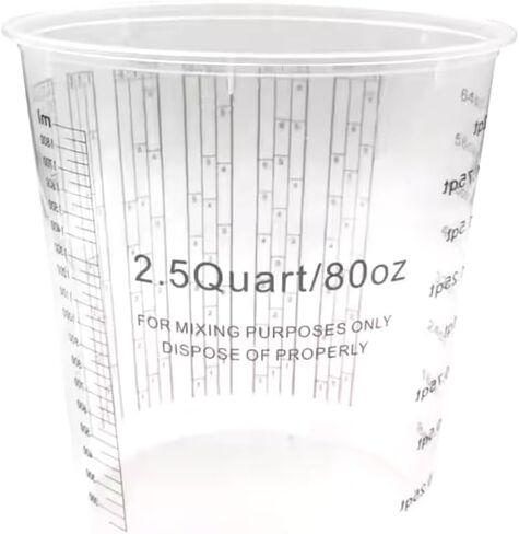 Plastic Paint Mixing and measuring Cup (44 Oz) (Box of 25) Best for measuring liquids in Saudi Arabia