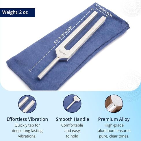 Angel Tuning Forks for Healing, 4096 hz, 4160 hz, 4225 hz, Connect with Higher Energies, Includes Crystal Tuner, Machined not Molded and Made in the USA in Kuwait