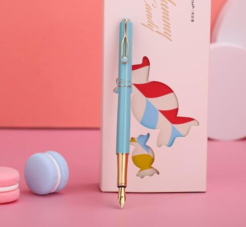 Picasso 620 Series Series Fountain Pen مع صندوق هدايا (أبيض ، EF NIB 0.35mm) in Kuwait