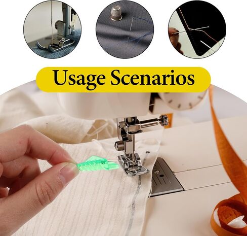 Jeffdad 12Pcs Fish Mouth Sewing Machine Needle Threader, Automatic Sewing Needle Threader Simple Needle Threader Tool Quick Needle Threader Set(3.1cm) in Saudi Arabia