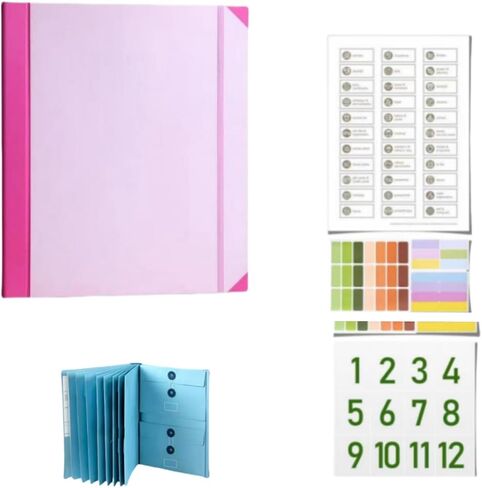 in case i go Missing Binder，Organizer，Binder，Important Document Organizer，Life Binder，Accordion File Organize（10.23 * 12.59 * 0.67in） (Blue) in Saudi Arabia