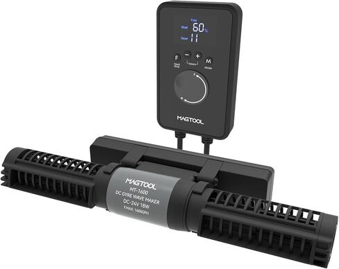 MagTool Wave Maker for Aquarium, Gyre Wavemaker, 1600-4200GPH Adjustable Cross Flow Wave Maker with Sine Wave Tech (MT-1600) in Kuwait