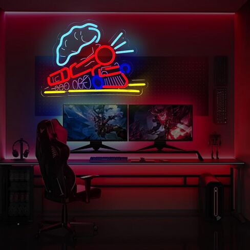 Trains LED Neon Light Sign - Eye - Catching Neon Signs for Wall Decor, Perfect for Kids Room in Saudi Arabia