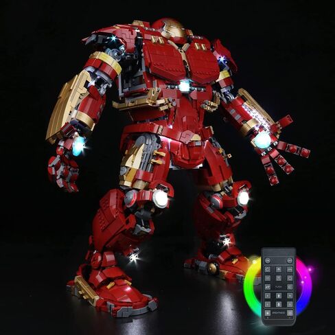 مجموعة ضوء LED Vonado متوافقة مع Lego Hulkbuster 76210 ، إضاءة DIY متوافقة مع Hulkbuster LEGO (لا يوجد طراز LEGO ، الضوء فقط) in Kuwait