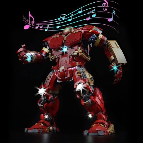 مجموعة ضوء LED Vonado متوافقة مع Lego Hulkbuster 76210 ، إضاءة DIY متوافقة مع Hulkbuster LEGO (لا يوجد طراز LEGO ، الضوء فقط) in Kuwait
