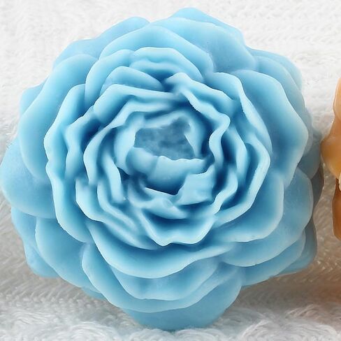 Peony Flower Silicone Mold Peony Candle Molds Peony Flower Mold for Candle Making Aromatherapy Gypsum Candles Candle Home Decoration in Saudi Arabia
