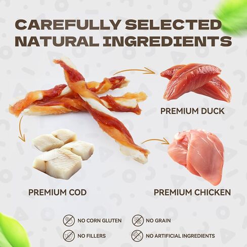 Dog Treats Chicken Wrapped Double Sweet Potato, Real Chicken Jerky Dog Treats High Protein Dog Training Treats Dog Snacks Dog Chews for Small Medium Large Dog 10.54oz in Saudi Arabia