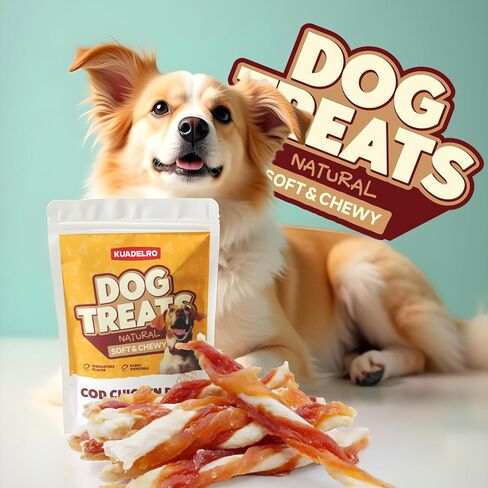 Dog Treats Chicken Wrapped Double Sweet Potato, Real Chicken Jerky Dog Treats High Protein Dog Training Treats Dog Snacks Dog Chews for Small Medium Large Dog 10.54oz in Saudi Arabia