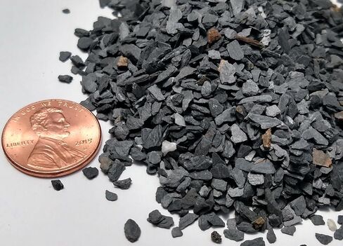 Small World Slate & Stone Aquarium Gravel - Natural Coarse Sand Substrate for Aquascaping Planted, Freshwater and Saltwater Tanks - Gravel Size Approx. 1/32" to 1/8" (6 lbs) in Kuwait