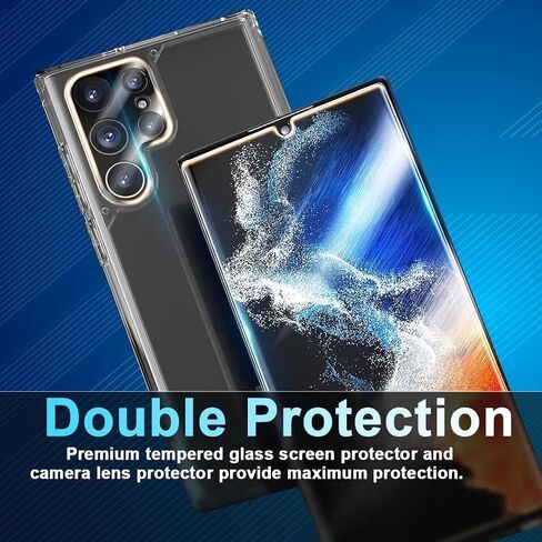[4+3 Pack Galaxy A15 Screen Protector, 4 Pack Tempered Glass with 3 Pack Camera Lens Protector, High Clarity, Anti-Shatter, Bubble Free for Samsung A15 5G Screen Protector in Saudi Arabia