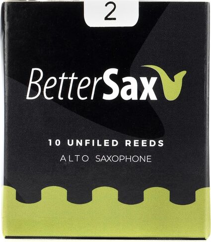 BetterSax Jazz Cut Alto Saxophone Reeds - 3.0 (10-Pack) - 100% Organic, Superior Quality in Saudi Arabia