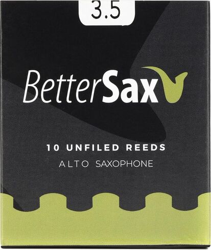BetterSax Jazz Cut Alto Saxophone Reeds - 3.0 (10-Pack) - 100% Organic, Superior Quality in Saudi Arabia