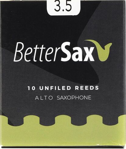 BetterSax Jazz Cut Alto Saxophone Reeds - 3.0 (10-Pack) - 100% Organic, Superior Quality in Saudi Arabia