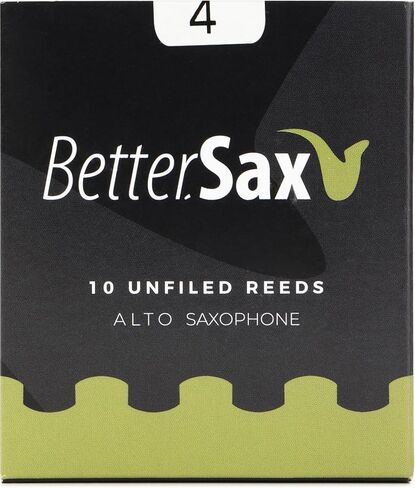 BetterSax Jazz Cut Alto Saxophone Reeds - 3.0 (10-Pack) - 100% Organic, Superior Quality in Saudi Arabia