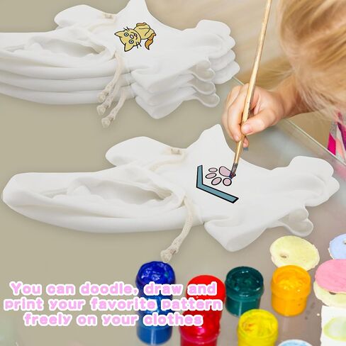 15 Pack Stuffed Bear White Hoodie Bulk Sublimation Blank Teddy Bear Toy Shirts Stuffed Animal White Basic Clothes Hoodie for 14-18 Inch Stuffed Bears Dolls DIY in Saudi Arabia
