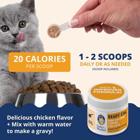 Under the Weather Ready Cal Powder for Dogs | High-Calorie Weight Gainer & Appetite Stimulant | Dog Energy Booster Veterinarian-Approved Pet Supplement with Vitamins & Minerals | Chicken Flavor |12 oz in Saudi Arabia