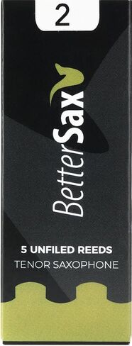 BetterSax Tenor Saxophone Jazz Cut Reeds (Strength 3.0, 5-Pack) - Perfect for Jazz Enthusiasts, Music Classes, and Band Performances in Saudi Arabia