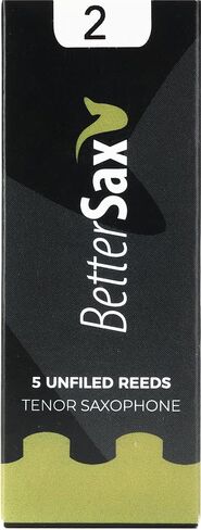 BetterSax Tenor Saxophone Jazz Cut Reeds (Strength 3.0, 5-Pack) - Perfect for Jazz Enthusiasts, Music Classes, and Band Performances in Saudi Arabia
