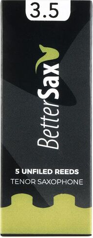 BetterSax Tenor Saxophone Jazz Cut Reeds (Strength 3.0, 5-Pack) - Perfect for Jazz Enthusiasts, Music Classes, and Band Performances in Saudi Arabia