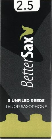 BetterSax Tenor Saxophone Jazz Cut Reeds (Strength 3.0, 5-Pack) - Perfect for Jazz Enthusiasts, Music Classes, and Band Performances in Saudi Arabia